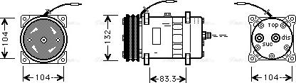 Ava Quality Cooling UVAK039 - Compressor, air conditioning autospares.lv