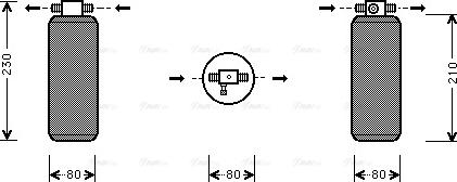 Ava Quality Cooling UVD031 - Dryer, air conditioning autospares.lv