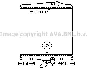 Ava Quality Cooling VL2016N - Radiator, engine cooling autospares.lv