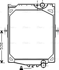 Ava Quality Cooling VL2016 - Radiator, engine cooling autospares.lv