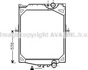 Ava Quality Cooling VLA2016 - Radiator, engine cooling autospares.lv