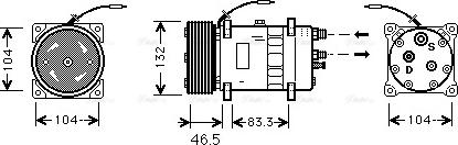 Ava Quality Cooling VLAK026 - Compressor, air conditioning autospares.lv