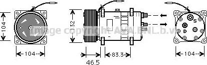 Ava Quality Cooling VLK026 - Compressor, air conditioning autospares.lv