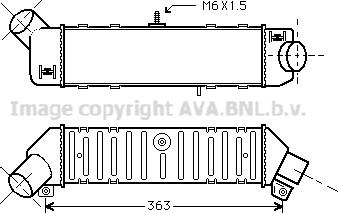 Ava Quality Cooling VN4162 - Intercooler, charger autospares.lv