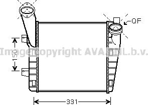 Ava Quality Cooling VN4234 - Intercooler, charger autospares.lv