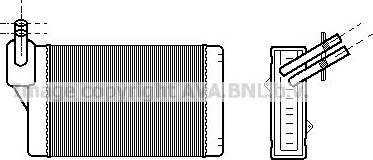 Ava Quality Cooling VN6060 - Heat Exchanger, interior heating autospares.lv