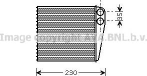 Ava Quality Cooling VN6229 - Heat Exchanger, interior heating autospares.lv