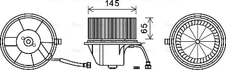 Ava Quality Cooling VN8351 - Interior Blower autospares.lv