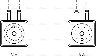 Ava Quality Cooling VN3148 - Oil Cooler, engine oil autospares.lv