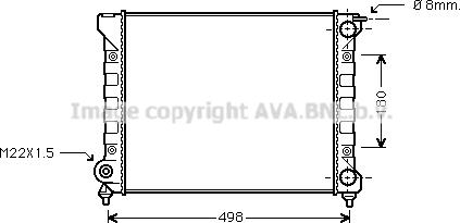 Ava Quality Cooling VN2047 - Radiator, engine cooling autospares.lv