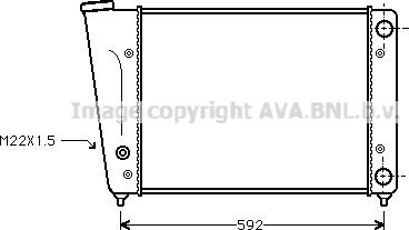 Ava Quality Cooling VN2059 - Radiator, engine cooling autospares.lv