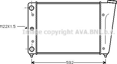 Ava Quality Cooling VN2056 - Radiator, engine cooling autospares.lv