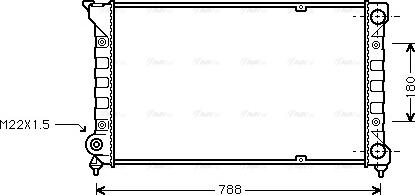 Ava Quality Cooling VN2066 - Radiator, engine cooling autospares.lv