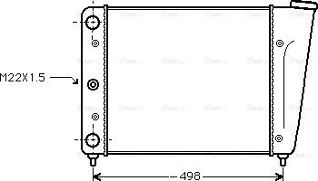 Ava Quality Cooling VN2009 - Radiator, engine cooling autospares.lv