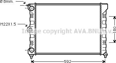 Ava Quality Cooling VNA2011 - Radiator, engine cooling autospares.lv