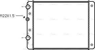 Ava Quality Cooling VN2129 - Radiator, engine cooling autospares.lv