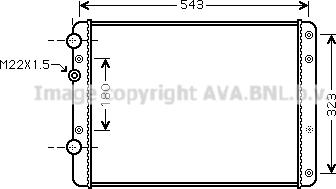 Ava Quality Cooling VN2249 - Radiator, engine cooling autospares.lv