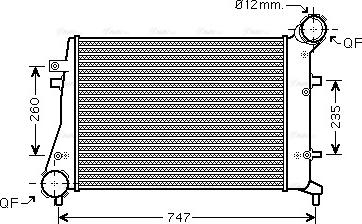 Ava Quality Cooling VNA4268 - Intercooler, charger autospares.lv