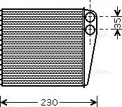 Ava Quality Cooling VNA6229 - Heat Exchanger, interior heating autospares.lv