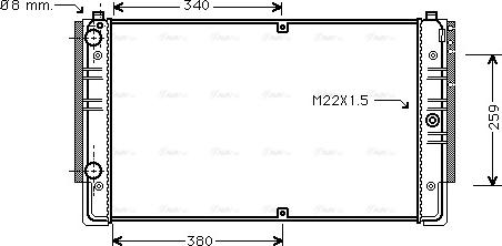 Ava Quality Cooling VNA2149 - Radiator, engine cooling autospares.lv