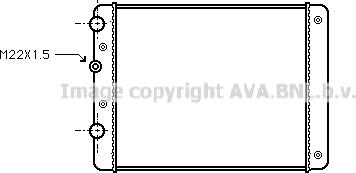 Ava Quality Cooling VNA2129 - Radiator, engine cooling autospares.lv