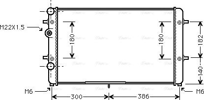 Ava Quality Cooling VNA2179 - Radiator, engine cooling autospares.lv