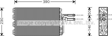 Ava Quality Cooling VNV185 - Evaporator, air conditioning autospares.lv