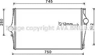 Ava Quality Cooling VO4151 - Intercooler, charger autospares.lv