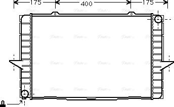 Ava Quality Cooling VO2063 - Radiator, engine cooling autospares.lv