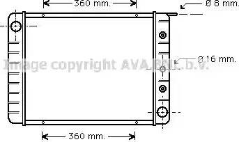 Ava Quality Cooling VO 2003 - Radiator, engine cooling autospares.lv