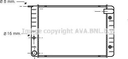 Ava Quality Cooling VO 2010 - Radiator, engine cooling autospares.lv