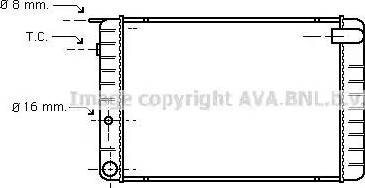 Ava Quality Cooling VO 2011 - Radiator, engine cooling autospares.lv