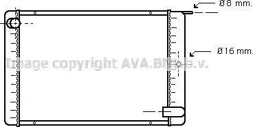 Ava Quality Cooling VO 2020 - Radiator, engine cooling autospares.lv