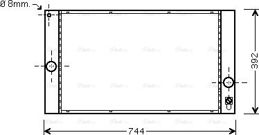 Ava Quality Cooling VOA2141 - Radiator, engine cooling autospares.lv