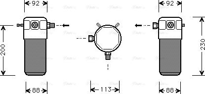 Ava Quality Cooling VO D099 - Dryer, air conditioning autospares.lv