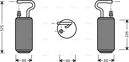 Ava Quality Cooling VO D097 - Dryer, air conditioning autospares.lv