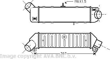 Ava Quality Cooling VW 4162 - Intercooler, charger autospares.lv