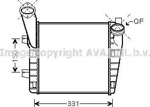 Ava Quality Cooling VW 4234 - Intercooler, charger autospares.lv