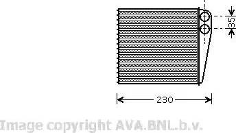 Ava Quality Cooling VW6229 - Heat Exchanger, interior heating autospares.lv