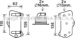 Ava Quality Cooling VW3395 - Oil Cooler, automatic transmission autospares.lv