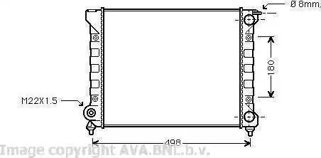 Ava Quality Cooling VW 2040 - Radiator, engine cooling autospares.lv