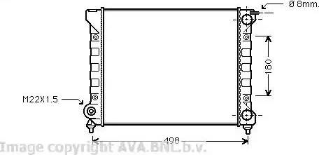 Ava Quality Cooling VW 2047 - Radiator, engine cooling autospares.lv