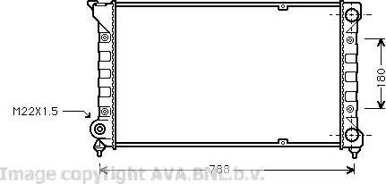 Ava Quality Cooling VW 2066 - Radiator, engine cooling autospares.lv