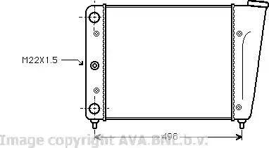 Ava Quality Cooling VW 2009 - Radiator, engine cooling autospares.lv