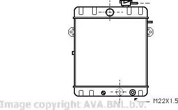 Ava Quality Cooling VW 2007 - Radiator, engine cooling autospares.lv