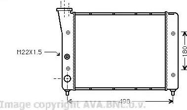 Ava Quality Cooling VW 2083 - Radiator, engine cooling autospares.lv