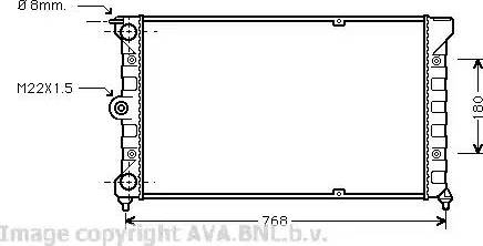 Ava Quality Cooling VW 2036 - Radiator, engine cooling autospares.lv