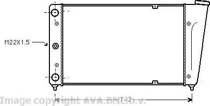 Ava Quality Cooling VW 2020 - Radiator, engine cooling autospares.lv