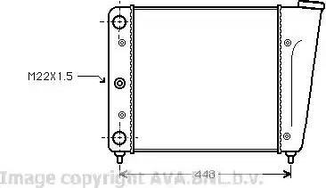 Ava Quality Cooling VW 2022 - Radiator, engine cooling autospares.lv