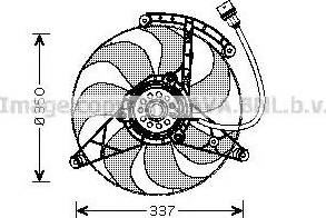 Ava Quality Cooling VW7516 - Fan, radiator autospares.lv